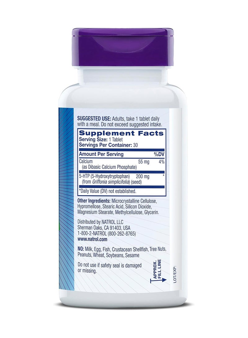 ناترول 5-HTP مكمل غذائي ذو قوة قصوى 30 قرصًا 200 mg - Image 4